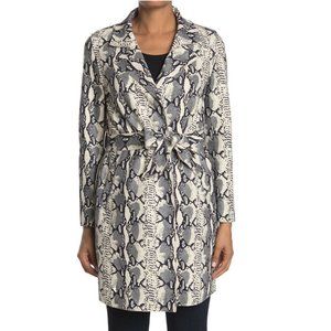 NWT Love Token Faux Suede Snake Print Jacket - XS